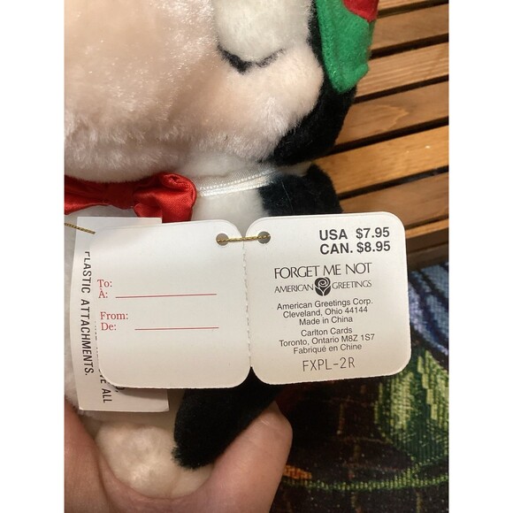 Opus Reindeer Plush Bloom County 1995 Christmas Forget Me Not American Greetings - Picture 9 of 11